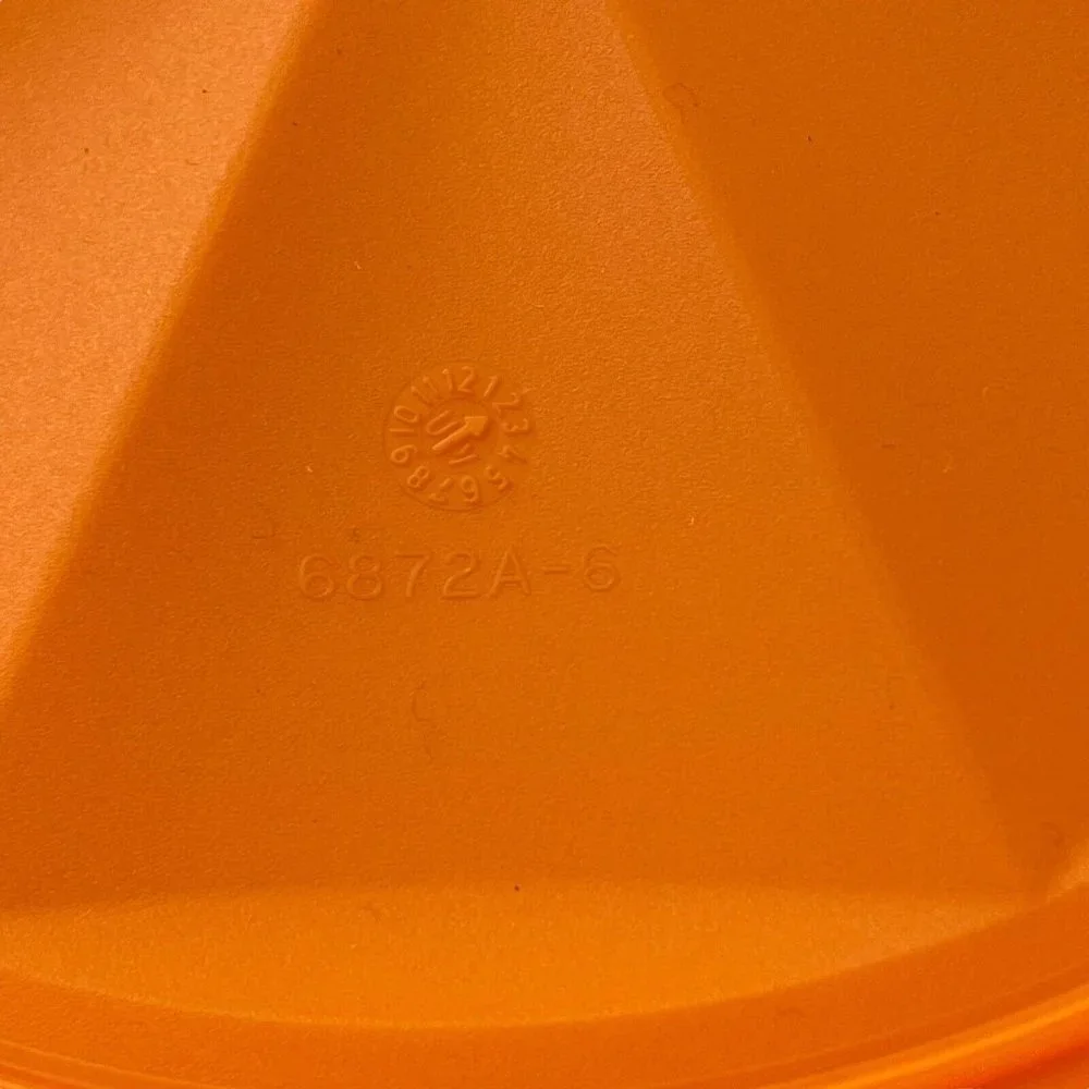 Tupperware Orange Keeper #6871 w/Seal #6872‎ Orange Container Lot of 3